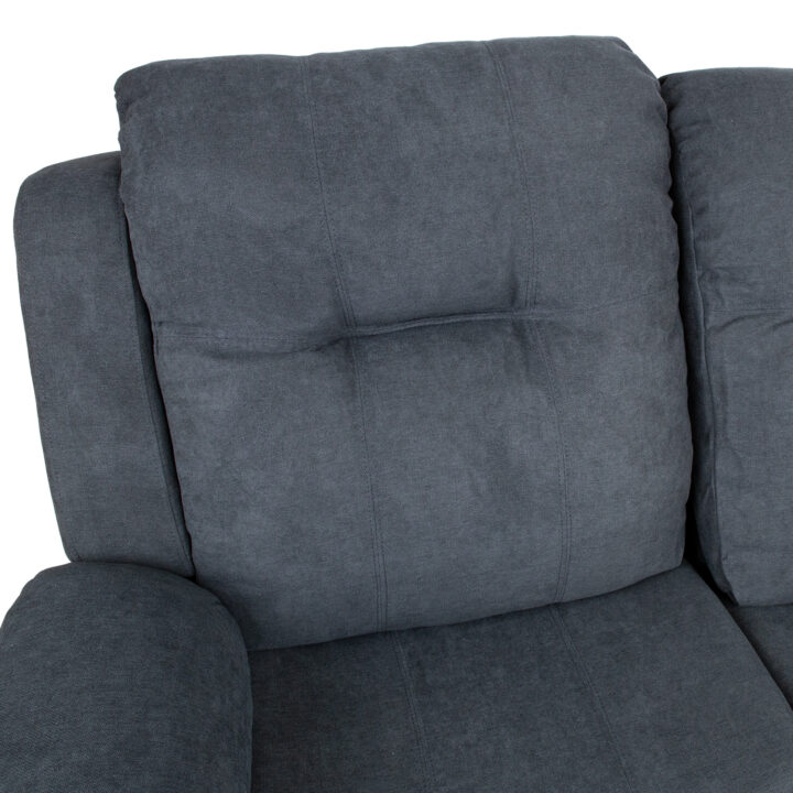 Diivan DIXON 2-kohaline recliner, 155x95xH102cm, tumehall, polüesterkangas, vineer, metall Diivanid Diivanid