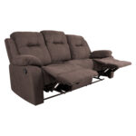 Diivan DIXON 3-kohaline recliner, 210x95xH102cm, pruun, polüesterkangas, vineer, metall Diivanid Diivanid