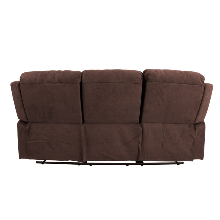 Diivan DIXON 3-kohaline recliner, 210x95xH102cm, pruun, polüesterkangas, vineer, metall Diivanid Diivanid