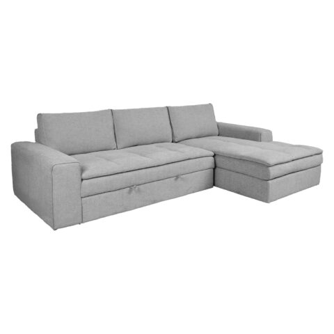 Nurgadiivanvoodi KAJA PN 278×106/170xH85cm, helehall Diivanid