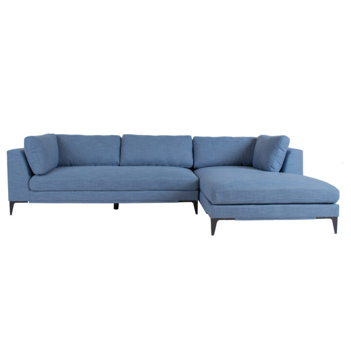 Nurgadiivan BRIA PN 312×104/177xH82cm, sinine Elutoamööbel Diivanid