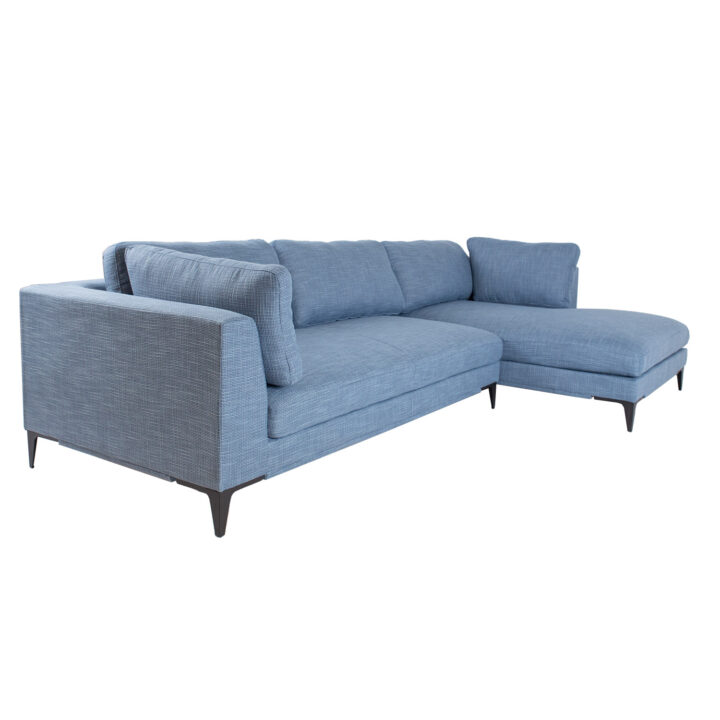 Nurgadiivan BRIA PN 312×104/177xH82cm, sinine Elutoamööbel Diivanid