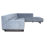 Nurgadiivan HASSO PN 272×95/240xH79cm, hõbehall Diivanid