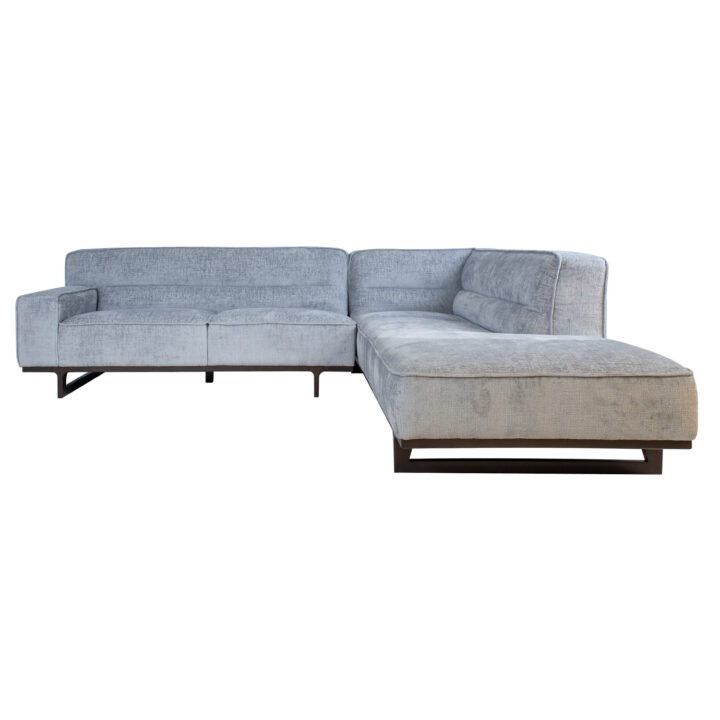 Nurgadiivan HASSO PN 272×95/240xH79cm, hõbehall Diivanid