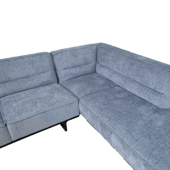 Nurgadiivan HASSO PN 272×95/240xH79cm, hõbehall Diivanid