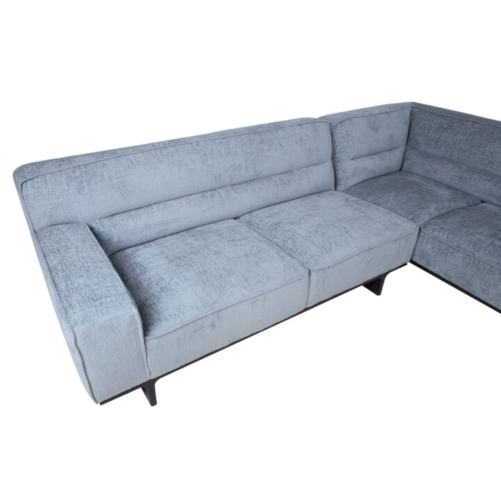 Nurgadiivan HASSO PN 272×95/240xH79cm, hõbehall Diivanid