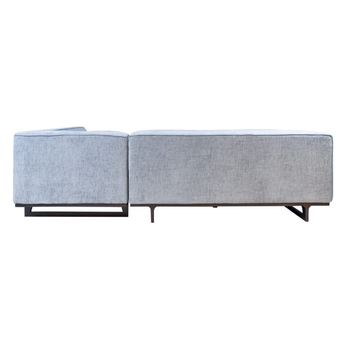 Nurgadiivan HASSO PN 272×95/240xH79cm, hõbehall Diivanid