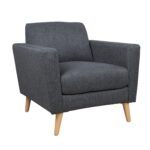 Tugitool KAILI 84x83xH84cm, tumehall Elutoamööbel Tugitoolid ja kiiktoolid