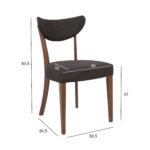 Tool ADELE 50,5×64,5xH83,5cm, hall Söögilauatoolid, taburetid, pingid H02-300 Söögilauatoolid, taburetid, pin