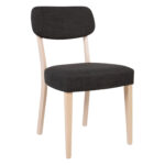 Tool ADORA 49x50xH85,5cm, tumehall kangas/hele pöök Söögilauatoolid, taburetid, pingid H02-300 Söögilauatoolid, taburetid, pin