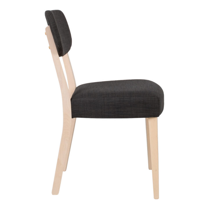 Tool ADORA 49x50xH85,5cm, tumehall kangas/hele pöök Söögilauatoolid, taburetid, pingid H02-300 Söögilauatoolid, taburetid, pin