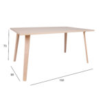 Söögilaud ADORA 150x90xH73cm, hele pöök Söögilauad H02-200 Söögilauad