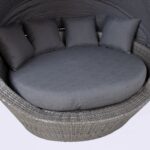 Diivan MINI MUSE varikatusega 160x130xH70cm, hall, alumiinium, plastikpunutis Aiadiivanid ja komplektid Esilehe tooted