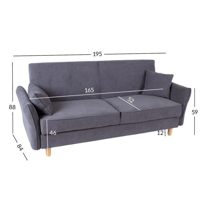 Diivanvoodi ROSANNA 195x84xH88cm, hall Diivanid Diivanid