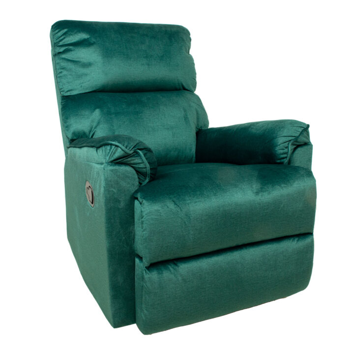 Tugitool GUSTAV manuaalne recliner, roheline samet Elutoamööbel H01-500 Tugitoolid ja kiiktoolid