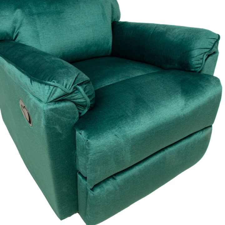 Tugitool GUSTAV manuaalne recliner, roheline samet Elutoamööbel H01-500 Tugitoolid ja kiiktoolid