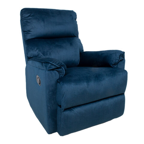Tugitool GUSTAV manuaalne recliner, tumesinine samet Elutoamööbel H01-500 Tugitoolid ja kiiktoolid
