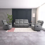 Tugitool MAREN manuaalne recliner 90x90xH104cm, hall Elutoamööbel