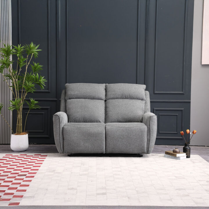 Diivan MAREN 2-kohaline manuaalne recliner 150x90xH104cm, hall Diivanid