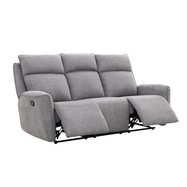 Diivan MAREN 3-kohaline manuaalne recliner 206x90xH104cm, hall Diivanid