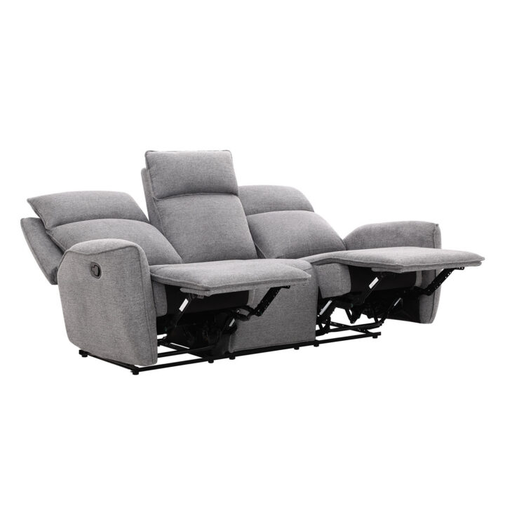 Diivan MAREN 3-kohaline manuaalne recliner 206x90xH104cm, hall Diivanid