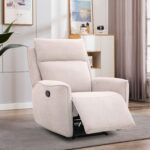 Tugitool MAREN manuaalne recliner 90x90xH104cm, beež Elutoamööbel
