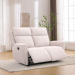 Diivan MAREN 2-kohaline manuaalne recliner 150x90xH104cm, beež Diivanid