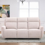 Diivan MAREN 3-kohaline manuaalne recliner 206x90xH104cm, beež Diivanid