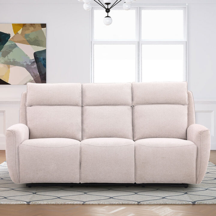 Diivan MAREN 3-kohaline manuaalne recliner 206x90xH104cm, beež Diivanid