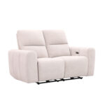 Diivan MATIAS 2-kohaline elektriline recliner 162x90xH100cm, helebeež Diivanid