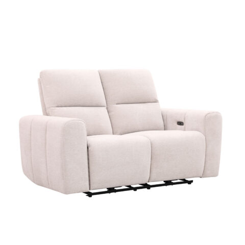 Diivan MATIAS 2-kohaline elektriline recliner 162x90xH100cm, helebeež Diivanid
