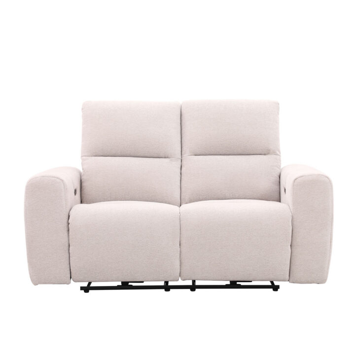 Diivan MATIAS 2-kohaline elektriline recliner 162x90xH100cm, helebeež Diivanid