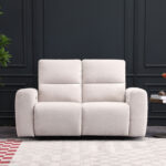 Diivan MATIAS 2-kohaline elektriline recliner 162x90xH100cm, helebeež Diivanid