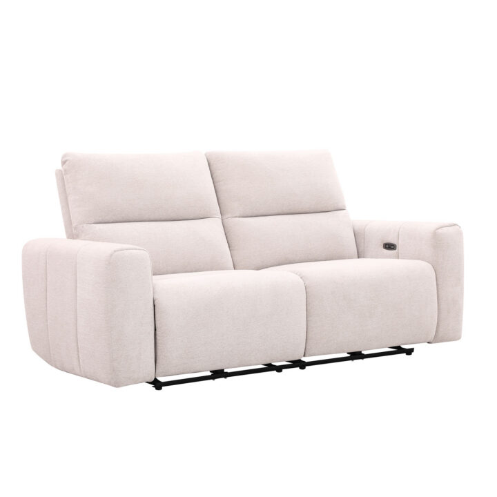 Diivan MATIAS 3-kohaline elektriline recliner 202x90xH100cm, helebeež Diivanid