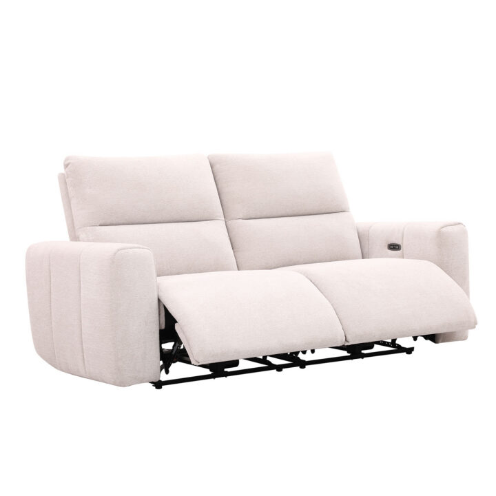 Diivan MATIAS 3-kohaline elektriline recliner 202x90xH100cm, helebeež Diivanid
