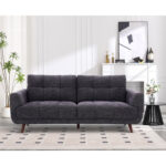 Diivan STEVE 3-kohaline 213x88xH90cm, tumehall Diivanid
