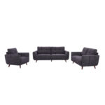 Diivan STEVE 3-kohaline 213x88xH90cm, tumehall Diivanid