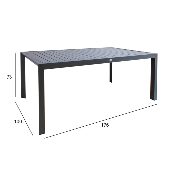 Laud TOMSON 176x100xH73cm, tumehall Aialauad Aialauad