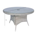 Laud ASCOT D121xH75cm, hall Aialauad Aialauad