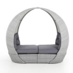 Lebola ASCOT 215x110xH187cm, hall, alumiinium, plastikpunutis Aiadiivanid ja komplektid ASCOT