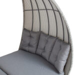 Lebola ASCOT 215x110xH187cm, hall, alumiinium, plastikpunutis Aiadiivanid ja komplektid ASCOT