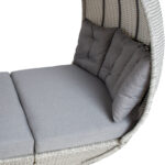 Lebola ASCOT 215x110xH187cm, hall, alumiinium, plastikpunutis Aiadiivanid ja komplektid ASCOT