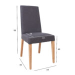 Tool PAU 54x44xH96cm, tumehall Söögituba H02-300 Söögilauatoolid, taburetid, pin