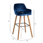Baaritool ARIEL 48x52xH97cm, tumesinine Baaripukid ja baarilauad Baaripukid ja baarilauad