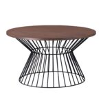 Diivanilaud FABIANO D80xH45cm, pähtlispooniga MDF, metall Diivanilauad ja abilauad Diivanilauad ja abilauad