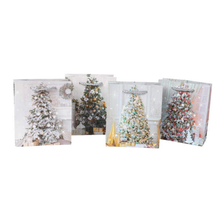 Kinkekott XMAS TREE, 18x24x10cm, mix Jõulud H11-1300 Kinkekotid