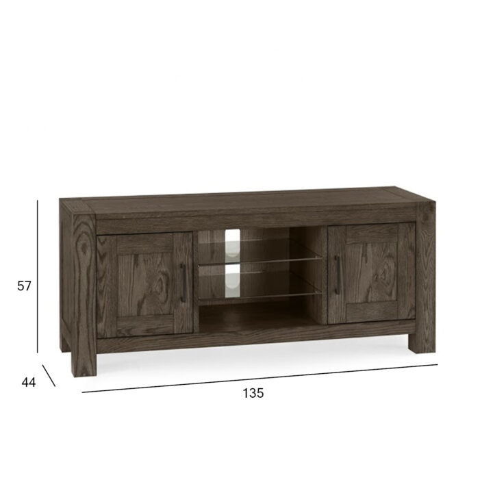 TV-laud TURIN 135x44xH57cm suitsutamm, puit, õlitatud Elutoamööbel H01-800 TV-alused