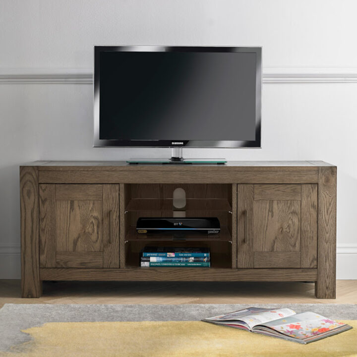 TV-laud TURIN 135x44xH57cm suitsutamm, puit, õlitatud Elutoamööbel H01-800 TV-alused