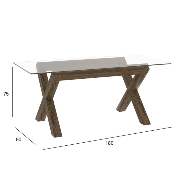 Söögilaud TURIN 180x90xH75cm, suitsutamm Söögilauad H02-200 Söögilauad