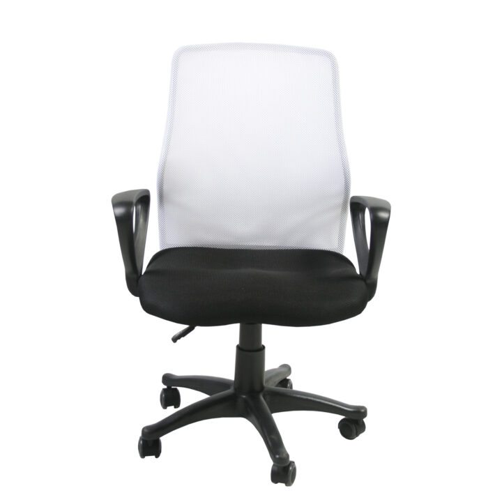 Töötool TREVISO, 59x58xH90-102cm, must/valge, polüesterkangas, plastik Arvutitoolid ja töötoolid Arvutitoolid ja töötoolid